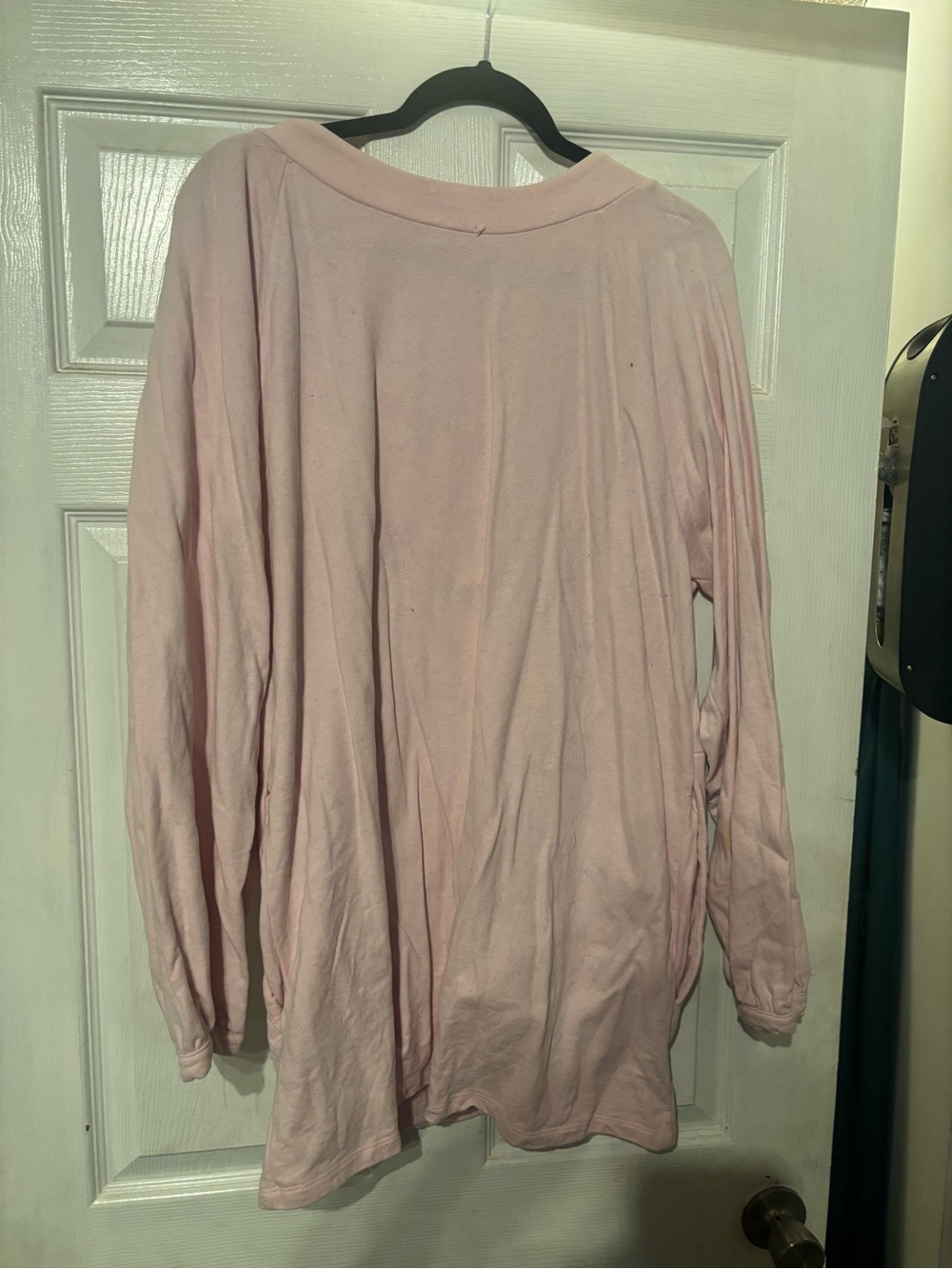 Free People Blush Pink Lace-Up Tunic Sweater - Picture 5 of 5